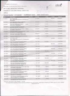 Photos: Sahara Reporters releases bank statements showing transactions between Apostle Suleman and Stephanie Otobo