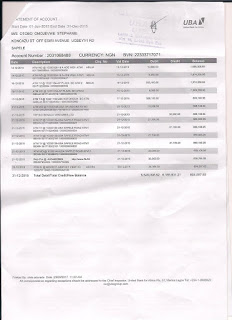 Photos: Sahara Reporters releases bank statements showing transactions between Apostle Suleman and Stephanie Otobo