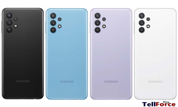 Samsung Galaxy A32 5G in various colors