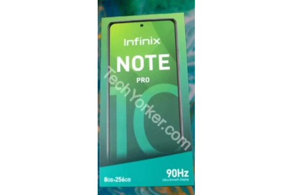 Infinix Note 10 Pro retail box leaks