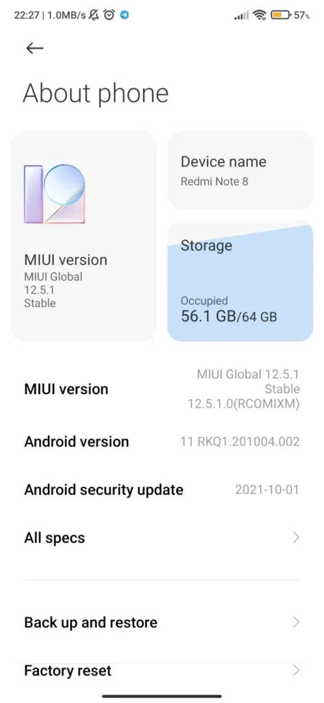 Redmi Note 8 pilot testers finally gets MIUI 12.5 Global Stable update