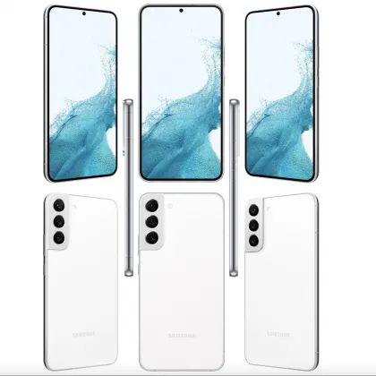 Samsung Galaxy S22 Plus render in white