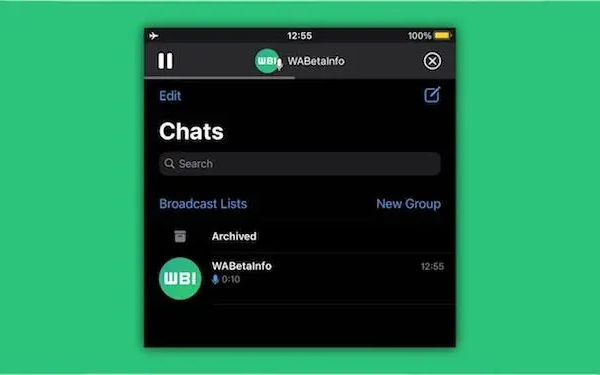 WHATSAPP FOR IOS NOW LETS YOU LISTEN TO VOICE MESSAGES OUTSIDE OF CHATS