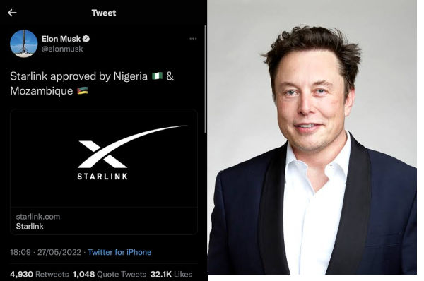 Elon Musk’s STARLINK approved by Nigeria, to battle with MTN, Glo, others