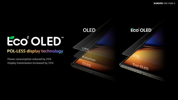 Xiaomi Mix Fold 2 with LTPO2 OLED