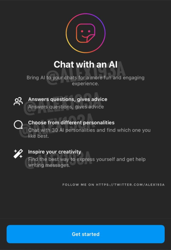 Instagram reportedly bringing AI Chatbots with 30 AI personalities
