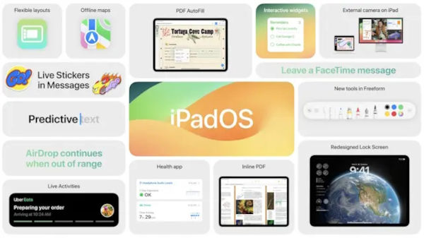 iPadOS 17 features
