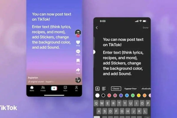 TikTok introduces Text Posts