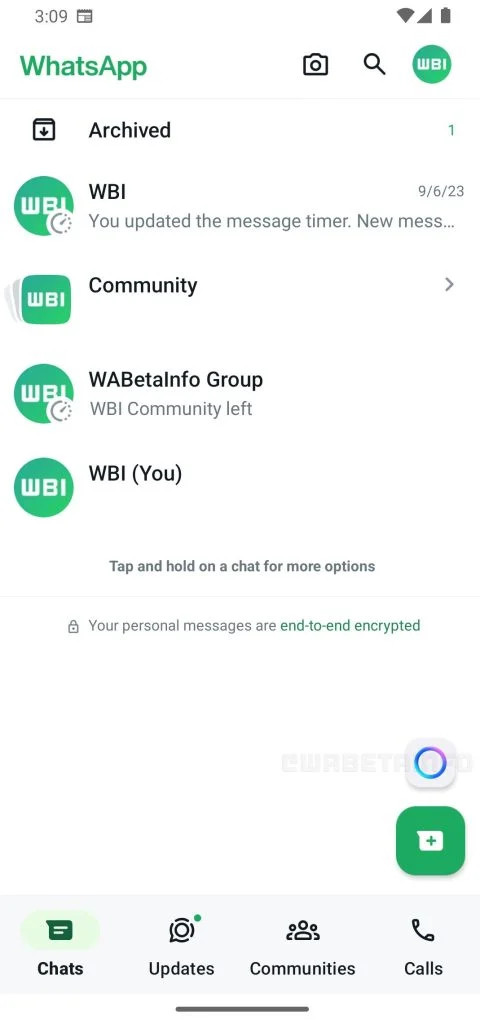 WhatsApp AI Chatbot Feature