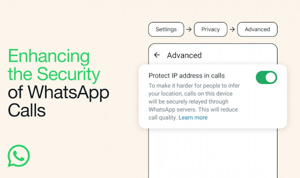 WhatsApp can now hide your IP address during calls